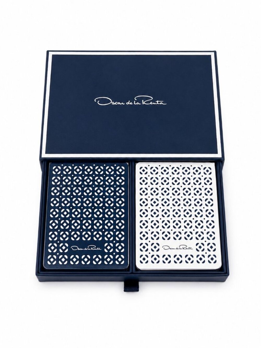 Oscar de la Renta Mosaico Playing Cards Boxed Set 2015 NEW Crystal Charity Ball